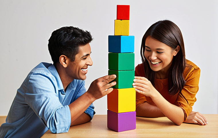 **Image Prompt:** A diverse group of people of different ages and backgrounds happily working together, constructing a colorful building block tower that represents a well-diversified investment portfolio, with "Value," "Quality," and "Momentum" labeled on different blocks. Focus on conveying collaboration, growth, and financial success.