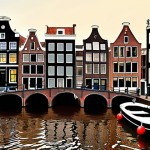 **

A vibrant infographic illustrating the "Value" investing factor. Depict a classic Dutch cityscape (Amsterdam canals, gabled houses) in the background. Overlaid on this, show financial charts indicating low P/E, P/B, and P/CF ratios, alongside a stack of Euros. The overall tone should be optimistic and suggestive of finding hidden gems in the Dutch market.

**